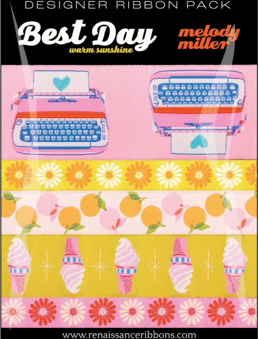 Designer Ribbon Pack: Best Day Ever by Melody Miller (Warm Sunshine)