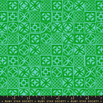 PREORDER Poolside Too || Architectural Blocks Verdant || Cotton Quilting Fabric