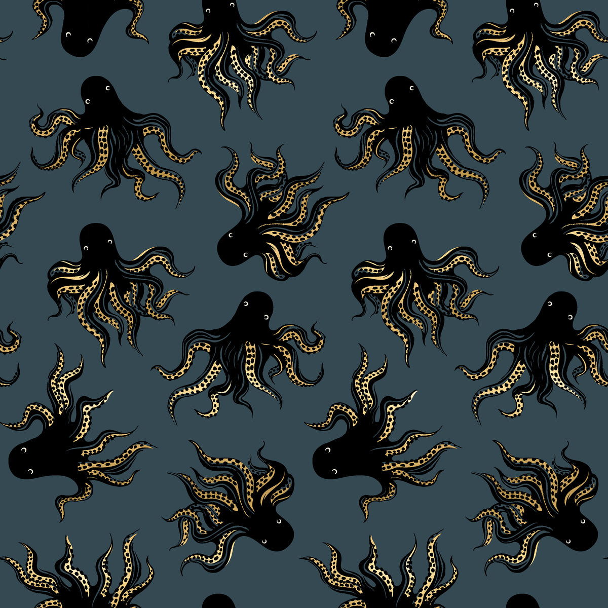 PREORDER Ink Shop || Mystery Food Smoke || Cotton Linen Canvas HALF YARD