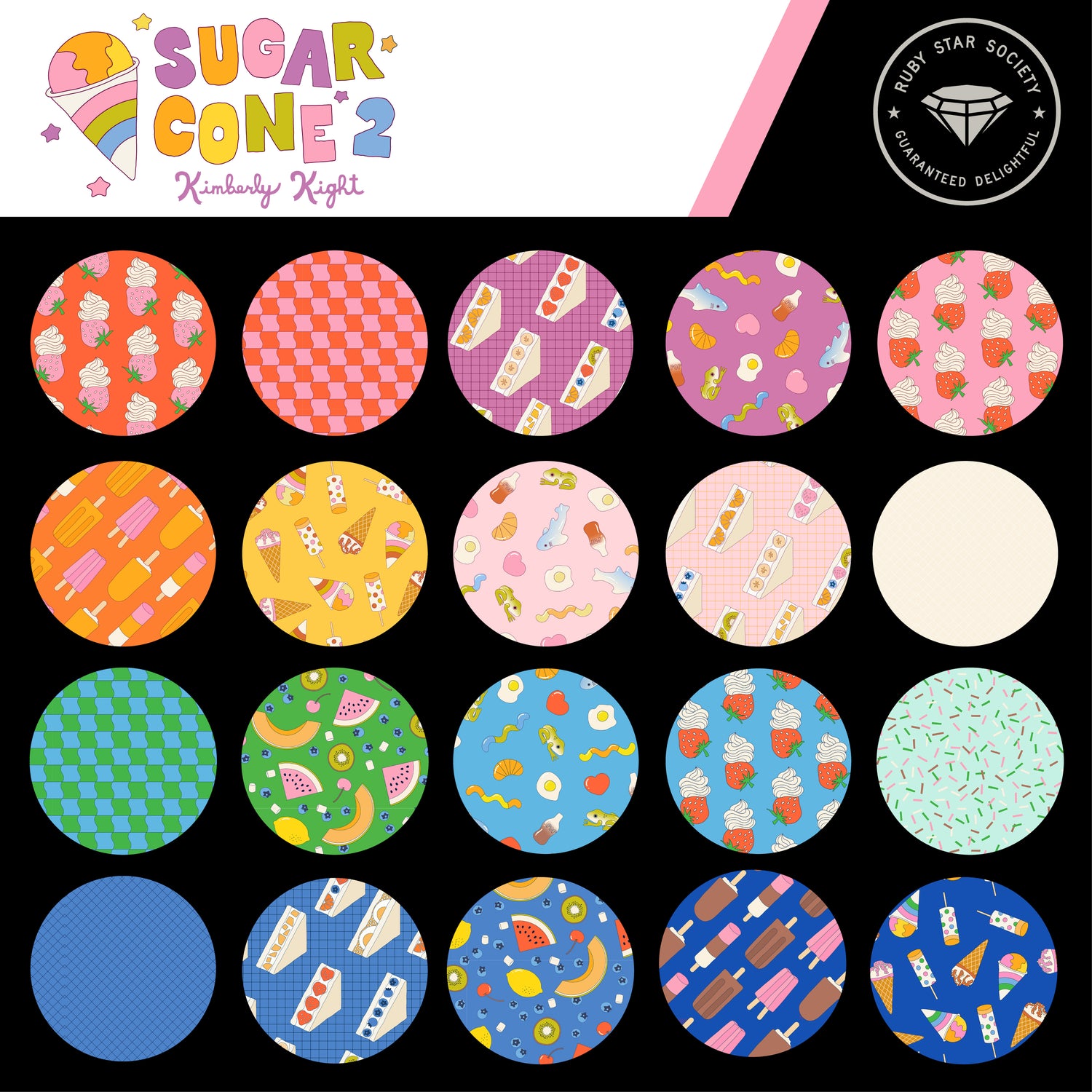 PREORDER Sugar Cone 2 || 29pc Fat Quarter Bundle + Panel || Cotton Quilting Fabric