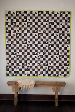 PREORDER Sewpicious Carlita Quilt Pattern Kit || Black-and-White Checkerboard Option || Throw