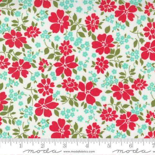 Merry Little Christmas || Winterberry Cream || Cotton Quilting Fabric || Half Yard