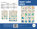 Layer Cake Stars Quilt Pattern KIT (Tiny Christmas) || Large Throw