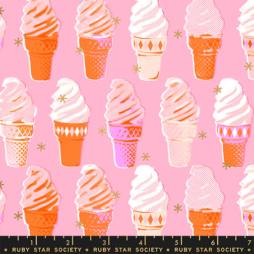 PREORDER Best Day Ever || Ice Cream Posy || Cotton Quilting Fabric