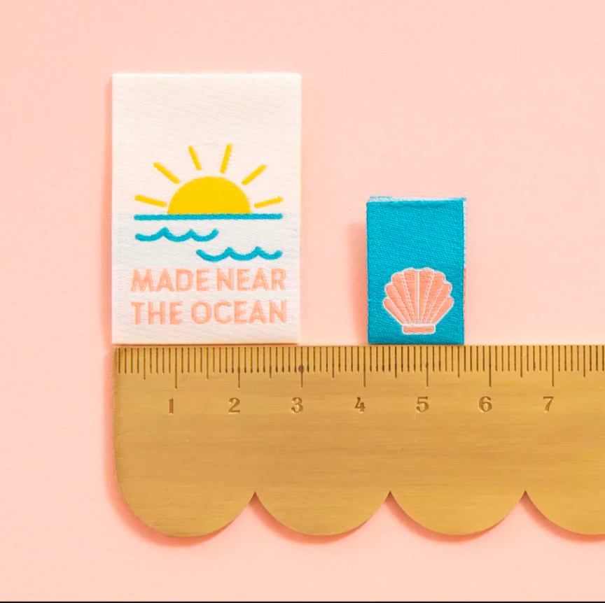 *New Version* Made Near the Ocean - Sewing Woven Clothing Label Tags