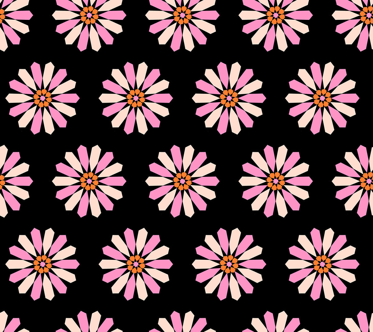 PREORDER Sparkle Mart || Freshly Picked Black || Cotton Quilting Fabric