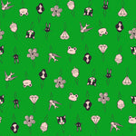 PREORDER 1-800-Notion || Thread Charms Deep Verdant || Cotton Quilting Fabric