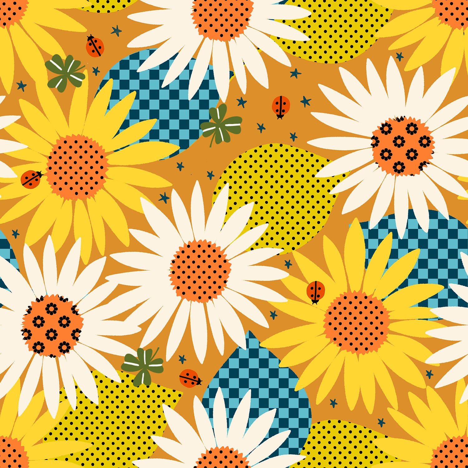 PREORDER Daisy Days || Daisy Days Honey || Cotton Quilting Fabric