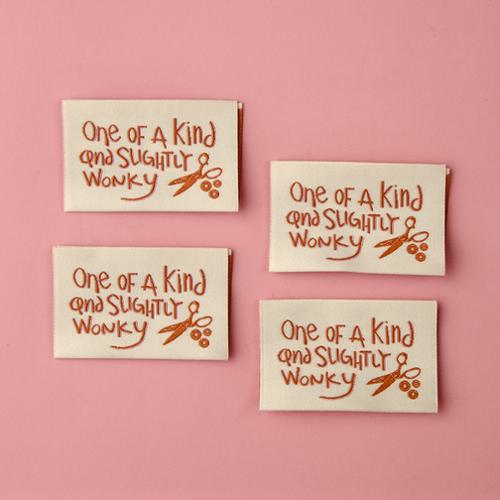 One of a Kind and Slightly Wonky - Sewing Labels