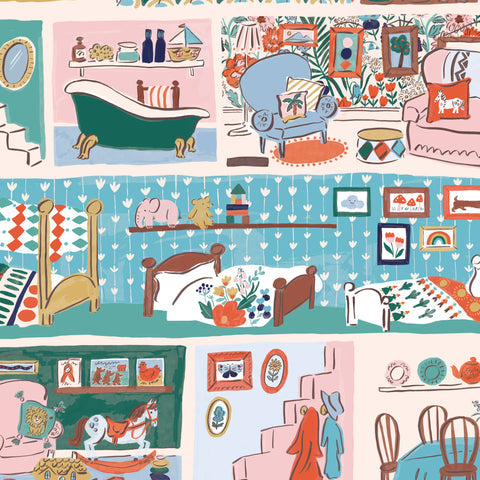 House Mouse || Home || Organic Cotton Quilting Fabric HALF YARD