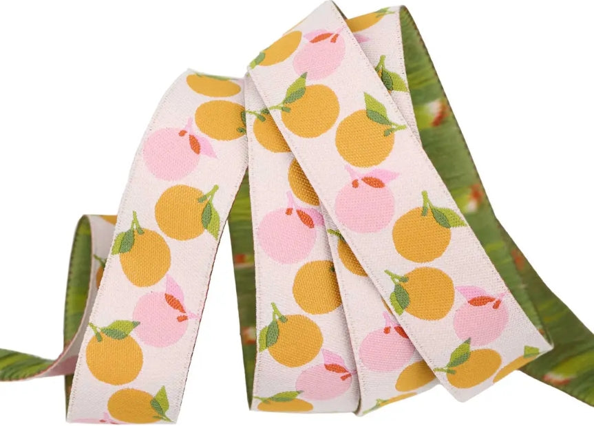 Designer Renaissance Ribbons: Best Day Oranges in Natural 7/8" BTY
