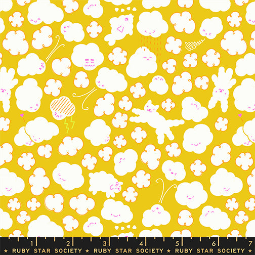 PREORDER Float || Cloudy Starfruit || Cotton Quilting Fabric