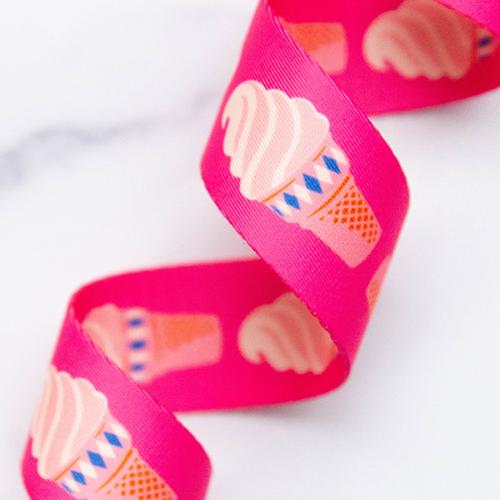 1.5" Ice Cream Playful Webbing || Half Yard
