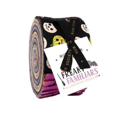 PREORDER Freaky Familiars || 42 pc Jelly Roll || Cotton Quilting Fabric