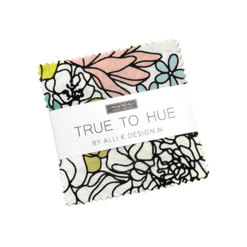 True to Hue || 42 pc Mini Charm Pack || Cotton Quilting Fabric