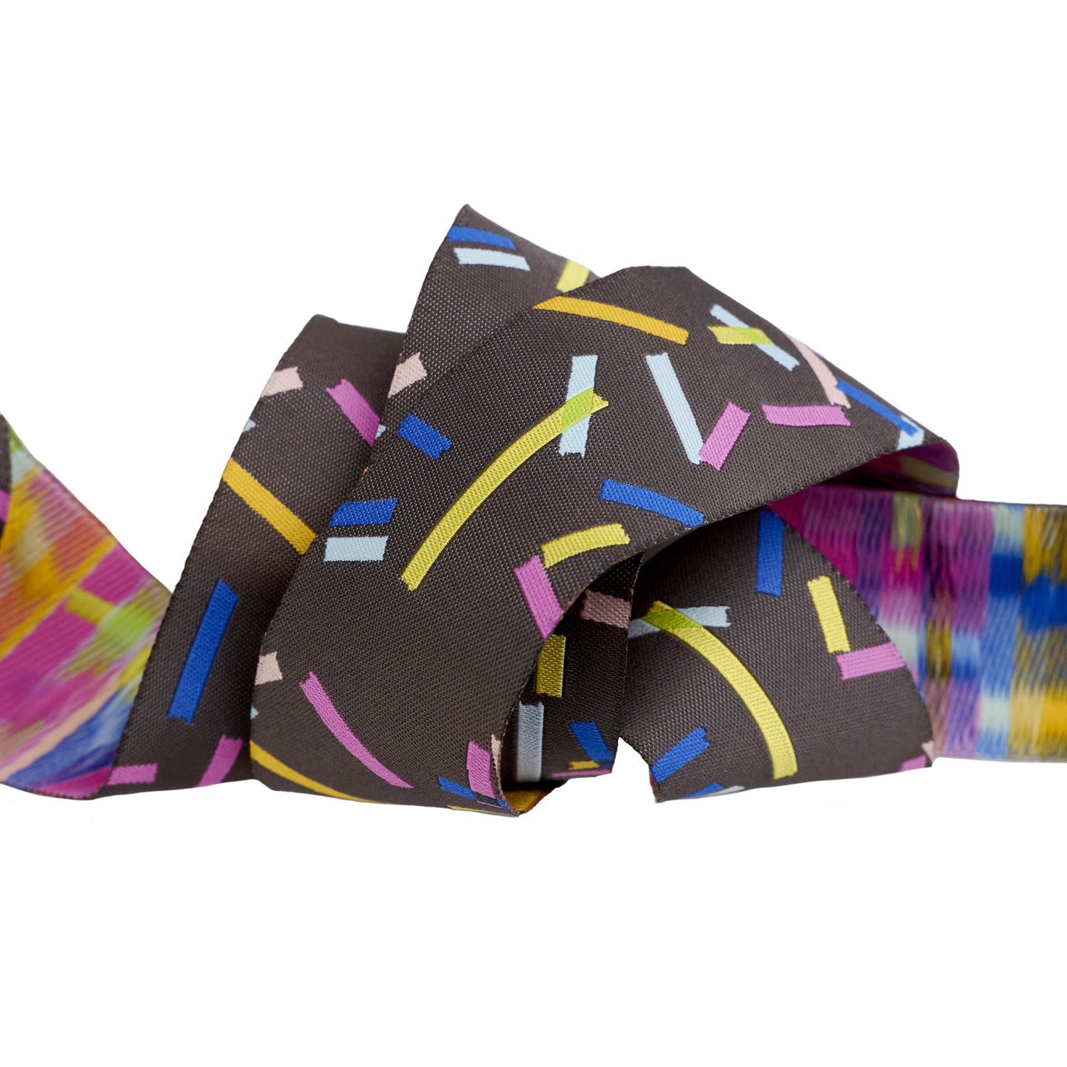 PREORDER Designer Renaissance Ribbons: Washi Charcoal 1.5" BTY