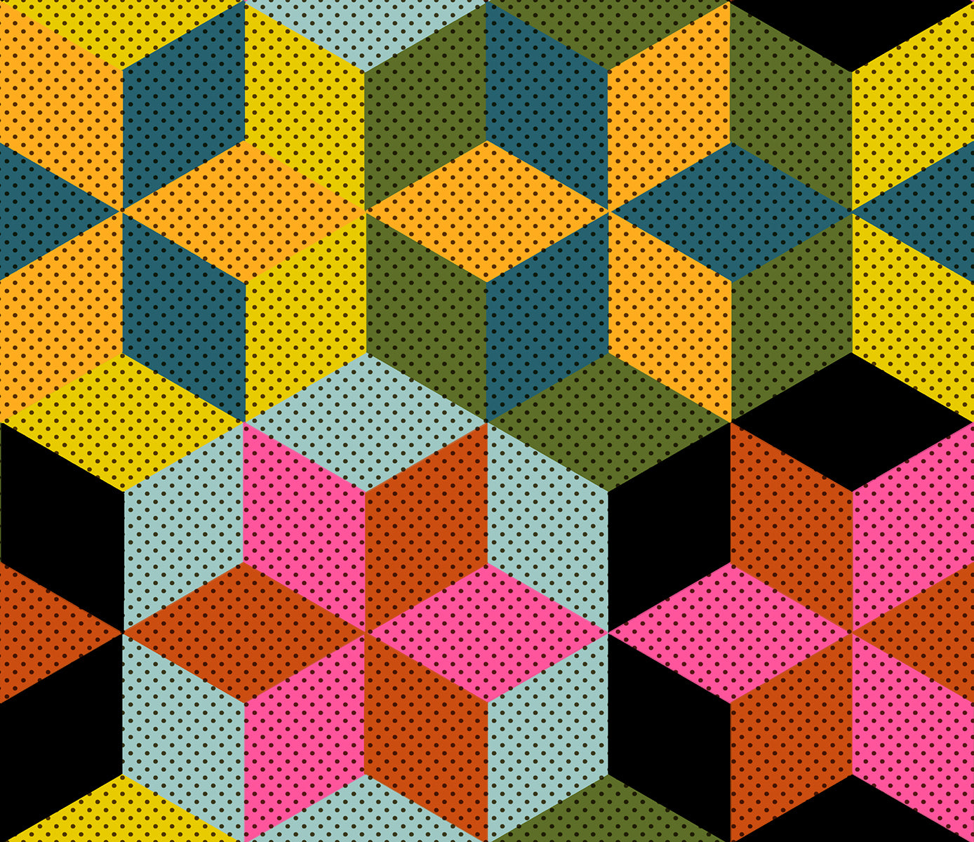 PREORDER Daisy Days || Star Cheater Black || Cotton Quilting Fabric