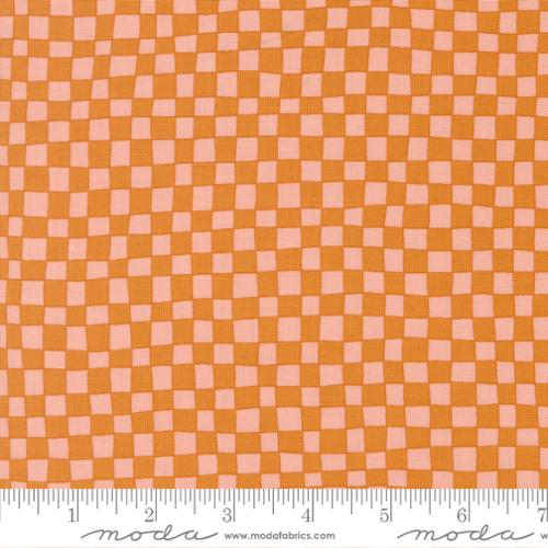 True to Hue || Checkerboard Marmalade || Cotton Quilting Fabric