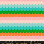 PREORDER Poolside Too || Umbrella Scallops Verdant || Cotton Quilting Fabric