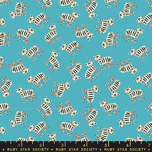PREORDER 1-800-Calico || Meow Wave || Cotton Quilting Fabric