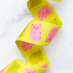 1.5" Gummy Bears Citron Webbing || Half Yard