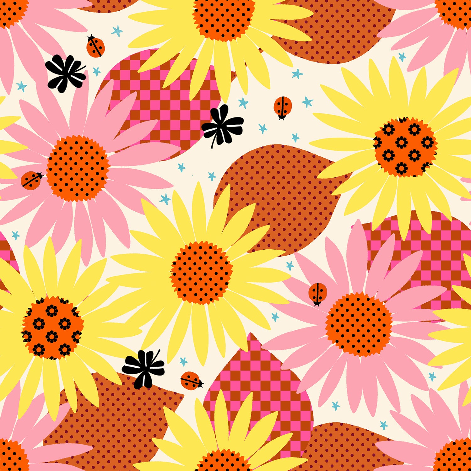 PREORDER Daisy Days || Daisy Days Natural || Cotton Quilting Fabric