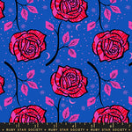 PREORDER Ink Shop || Ink Rose Blue Ribbon || Cotton Quilting Fabric