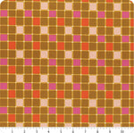 Joyful June || Gingham Ochre || Cotton Quilting Fabric