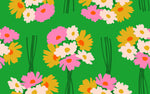 PREORDER Sparkle Mart || Flower Dept Verdant || Cotton Quilting Fabric