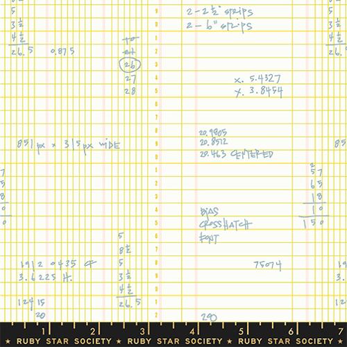 Memento || Ledger Citron || Cotton Quilting Fabric