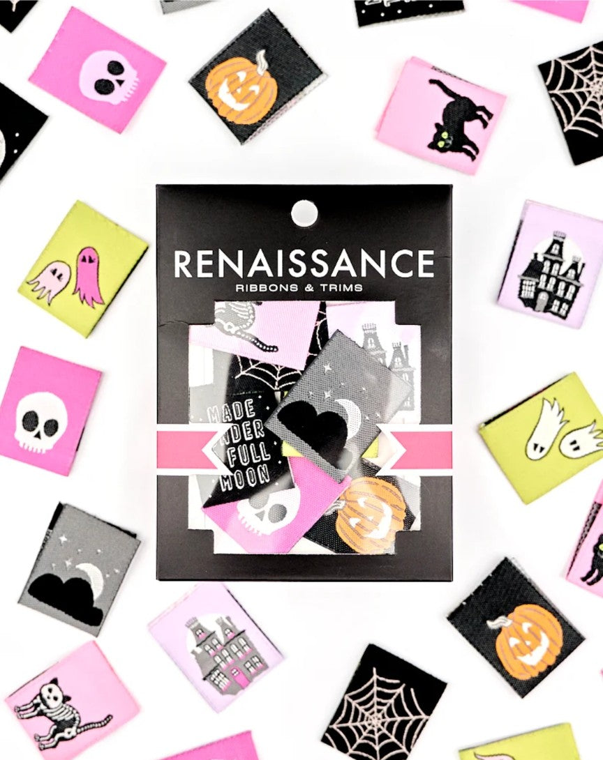 Spooky Night - Woven Label Pack - 8 PACK