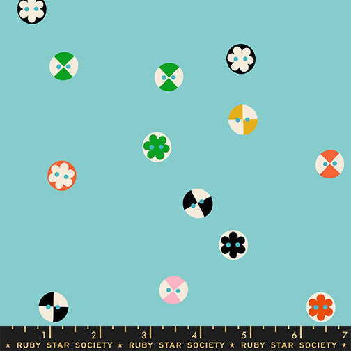 PREORDER 1-800-Notion || Buttons Cloudless || Cotton Quilting Fabric