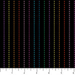 Dusk | Stripes Black Multi | Cotton Quilting Fabric