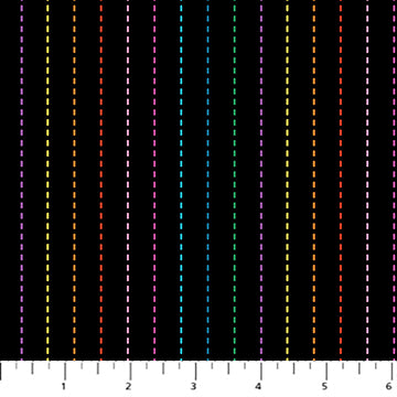 Dusk | Stripes Black Multi | Cotton Quilting Fabric