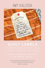 Swing Tag Quilt Label