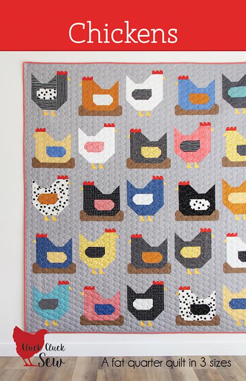 Chickens Printed Quilt Pattern // Cluck Cluck Sew