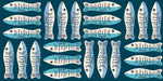PREORDER 1-800-Calico || Little Sardines Galaxy || Cotton Quilting Fabric