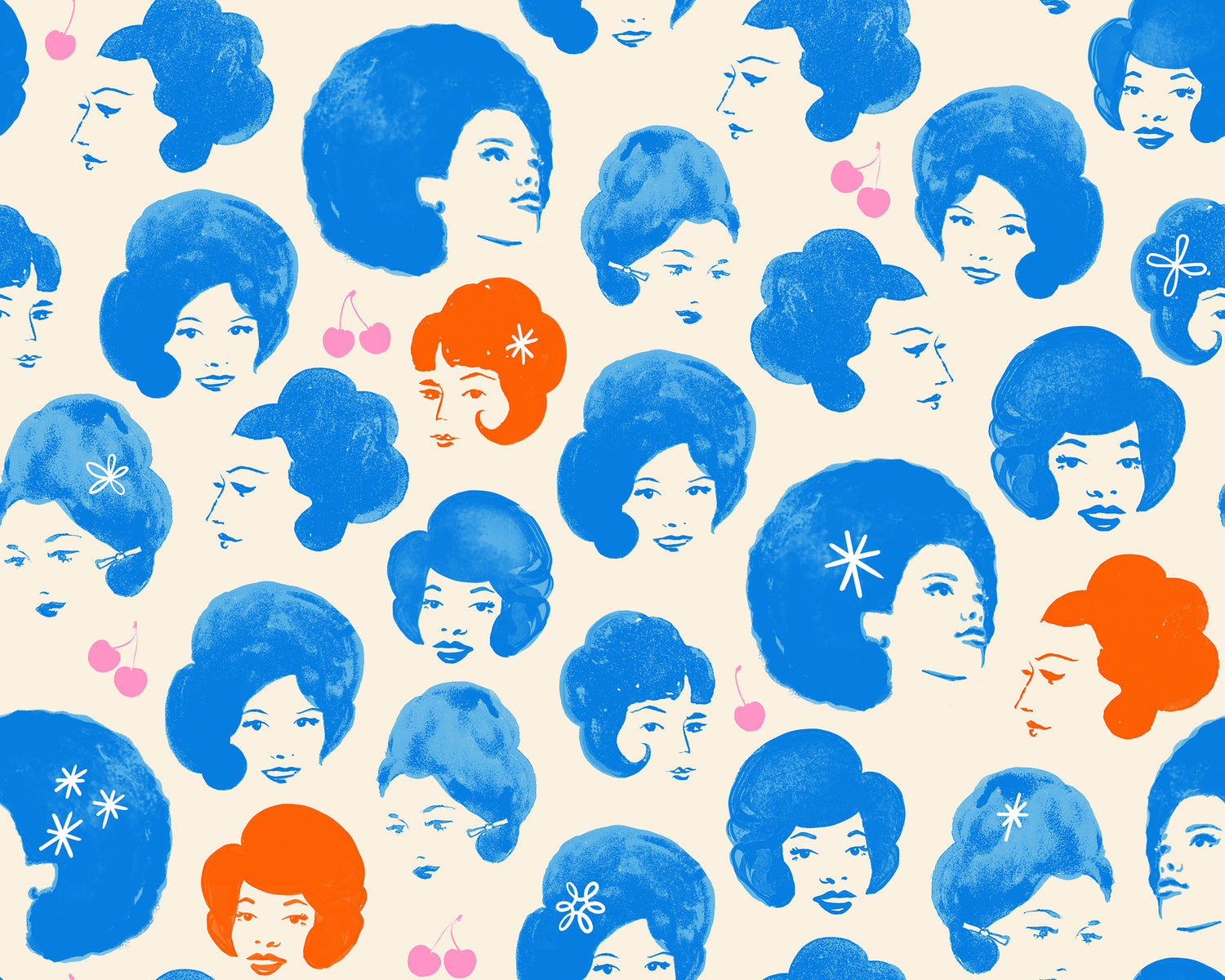 PREORDER Sparkle Mart || Dottie's Friends Blue Light Special || Cotton Quilting Fabric