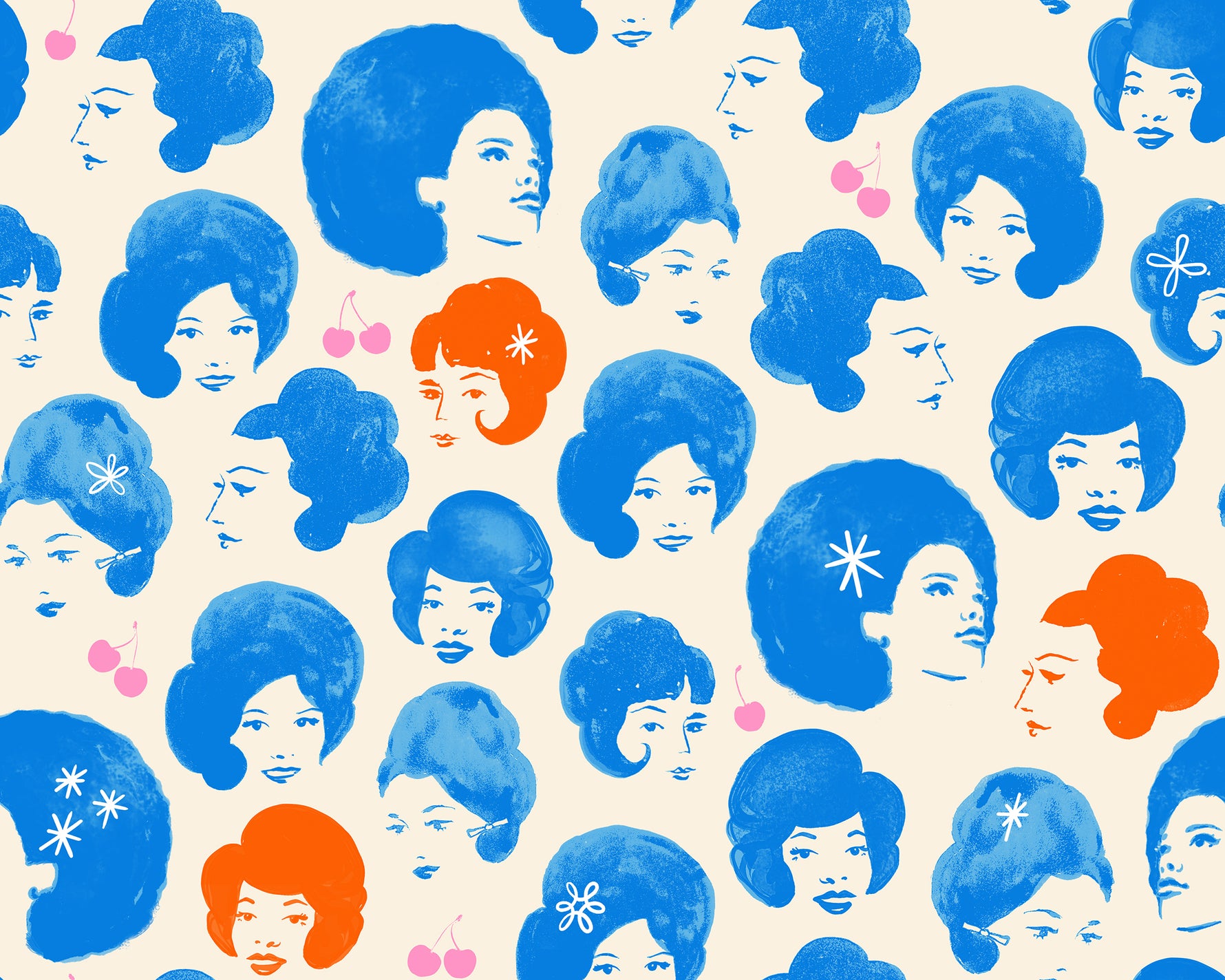 PREORDER Sparkle Mart || Dottie's Friends Blue Light Special || Cotton Quilting Fabric