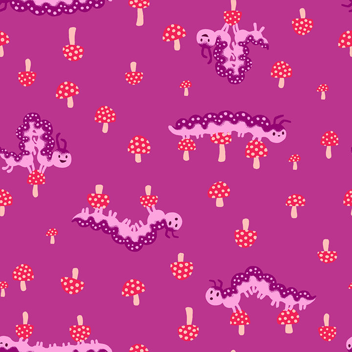 PREORDER Hello Alice || Caterpillar Berry || Cotton Quilting Fabric