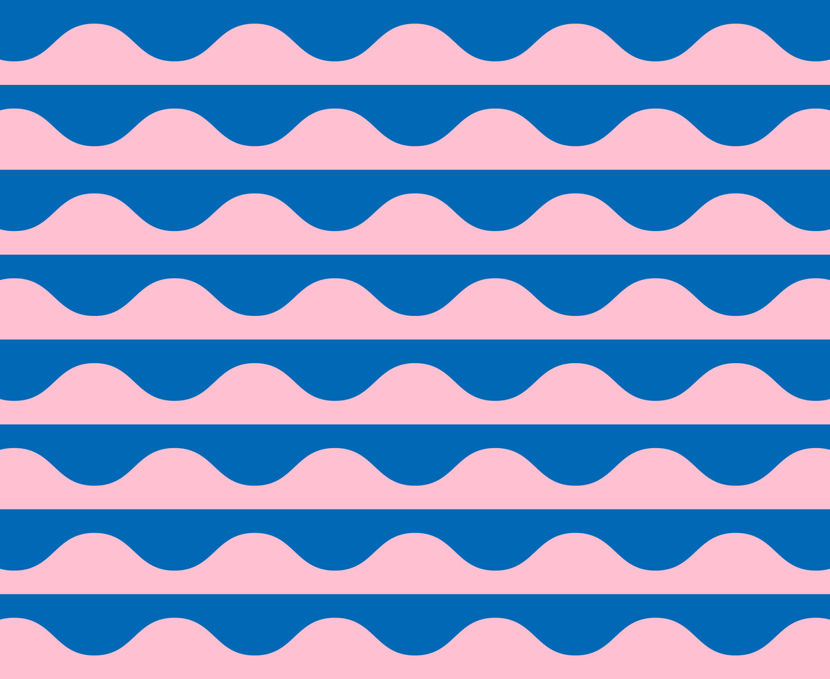 Groove || Wavy Cotton Candy || Cotton Quilting Fabric