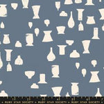 Vessel || Vessels Blue Slate || Cotton Quilting Fabric || Half Yard