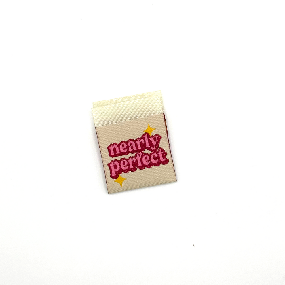 Nearly Perfect || Pack of 6 Woven Labels