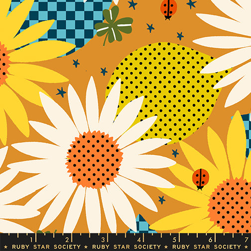 PREORDER Daisy Days || Daisy Days Honey || Cotton Quilting Fabric