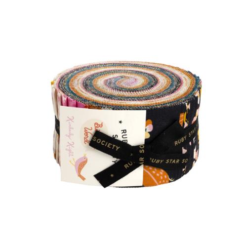 PREORDER Bird Is the Word || 42 pc Jelly Roll || Cotton Quilting Fabric