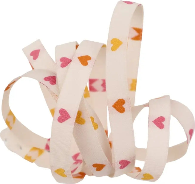 Designer Renaissance Ribbons: Juicy Hearts 3/8" BTY Shell