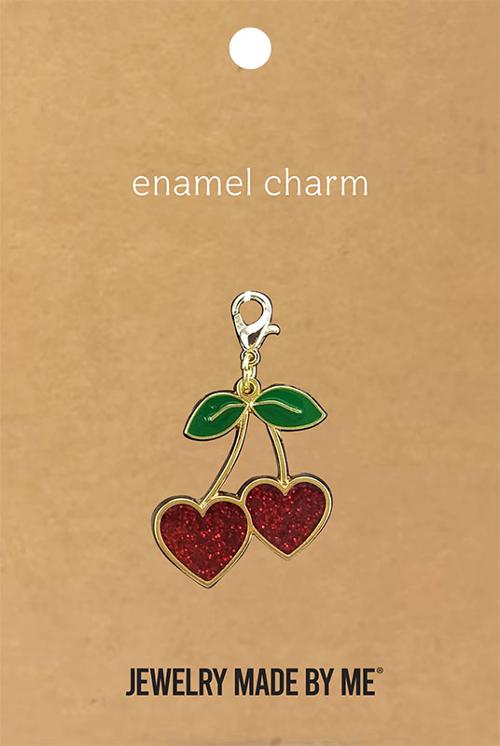 Cherry Hearts - Zipper Charm