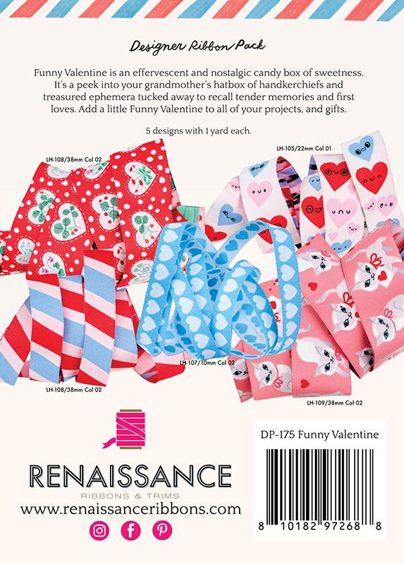 Funny Valentine by Lizzy House Designer Ribbon Pack