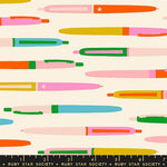 PREORDER TRINKETRY || Pens Natural || Cotton Quilting Fabric