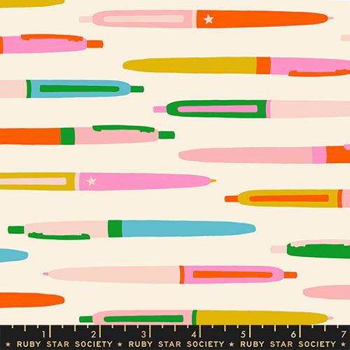 PREORDER TRINKETRY || Pens Natural || Cotton Quilting Fabric